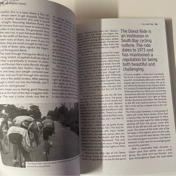 Bicycling: A Guide to Great Road Bike Rides in L.A. Patrick Brady Paperback GUC - Picture 6 of 9